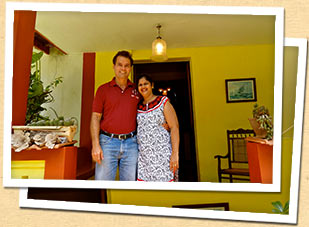 Roberto & Raquel, hosts at their Goan-Portuguese home in Aldona