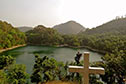View of the Sattal lake on the hike from Bhimtal