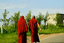 Meeting monks from lesser known monasteries in Bylakuppe