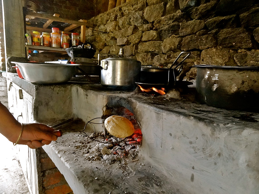 Cooking in traditional style