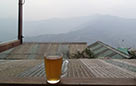 Tea above the rooftops of Gangtok