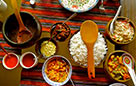 Traditional Sikkimese meal