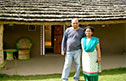 Owners of the farm, Mr and Mrs Modi